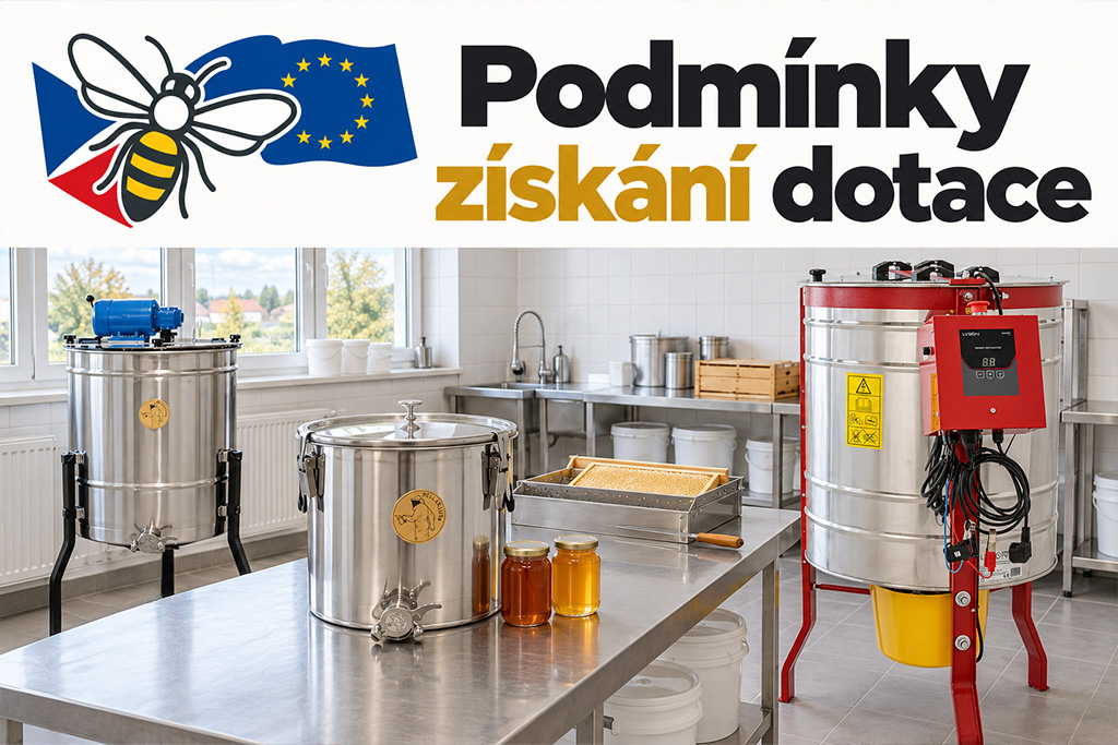 Nerezové medomety a další zařízení pro zpracování medu v čisté provozovně