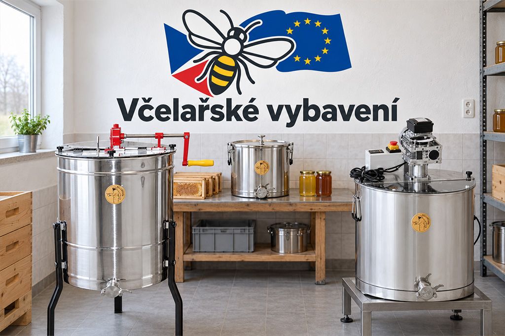 Nerezový medomet a další včelařské vybavení v provozovně